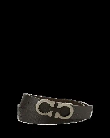Ferragamo Moufflon Adjustable & Reversible Double-Gancini Buckle Leather Belt | Thumbnail 2
