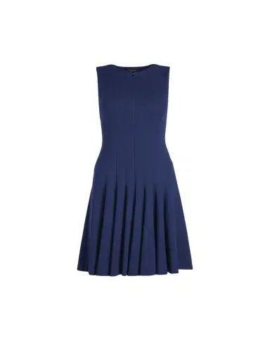 Akris Sleeveless Zip-Front Seamed A-Line Dress | Thumbnail 1