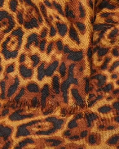 Sofia Cashmere Lightweight Cashmere Leopard-Print Scarf | Thumbnail 3