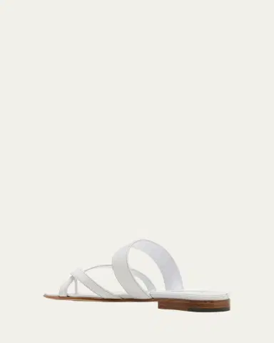 Manolo Blahnik Susa Flat Leather Sandals | Thumbnail 2