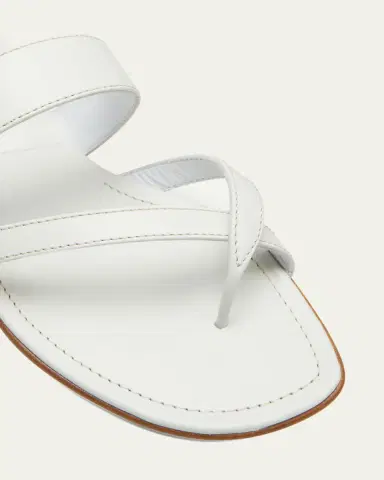 Manolo Blahnik Susa Flat Leather Sandals | Thumbnail 3