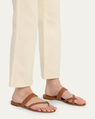 Manolo Blahnik Susa Flat Leather Sandals | Thumbnail 4