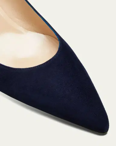 Manolo Blahnik 50mm Srila Suede Kitten Heel Pumps | Thumbnail 5 Manolo Blahnik 50mm Srila Suede Kitten Heel Pumps | Thumbnail 5