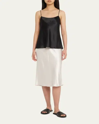 Vince Satin Slip Midi Skirt | Thumbnail 2