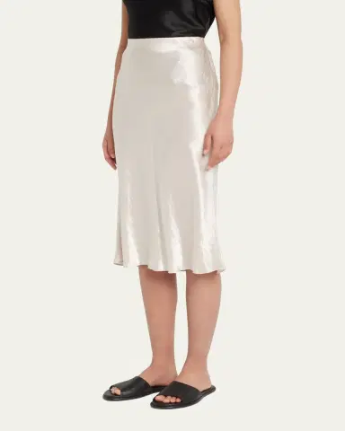 Vince Satin Slip Midi Skirt | Thumbnail 4