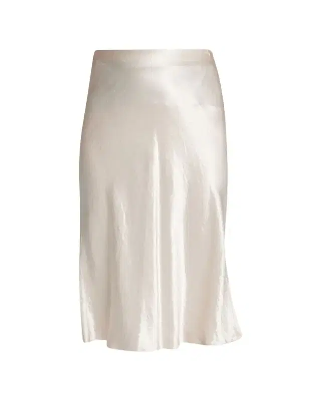 Satin Slip Midi Skirt