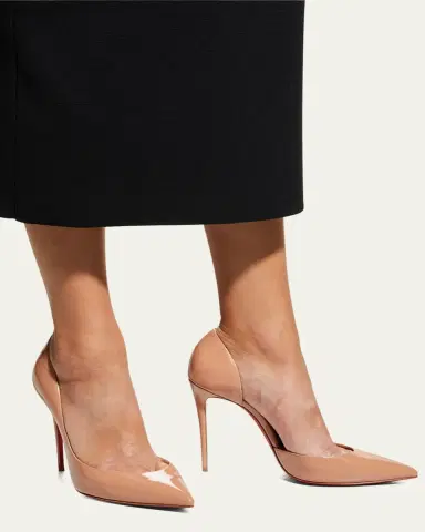 Christian Louboutin 100mm Iriza Patent Open-Side Pumps | Thumbnail 2 Christian Louboutin 100mm Iriza Patent Open-Side Pumps | Thumbnail 2