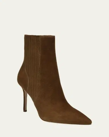 Veronica Beard 95mm Lisa Suede Stiletto Ankle Booties | Thumbnail 2