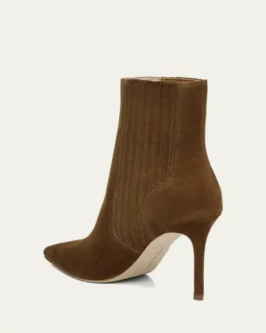 Veronica Beard 95mm Lisa Suede Stiletto Ankle Booties | Thumbnail 4
