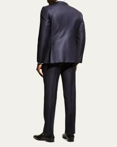 Zegna Men's Wool Tic-Weave Suit | Thumbnail 3 Zegna Men's Wool Tic-Weave Suit | Thumbnail 3