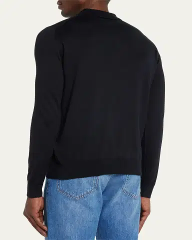 John Smedley Men's Bradwell Standard-Fit Polo Shirt | Thumbnail 3