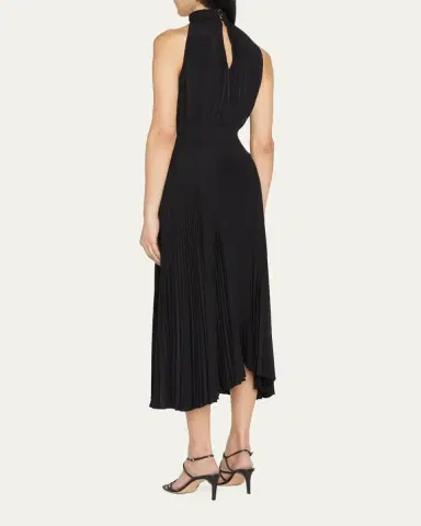 A.L.C. Renzo Pleated Halter Dress | Thumbnail 3