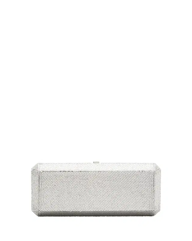 Slim Rectangle Crystal Clutch Bag