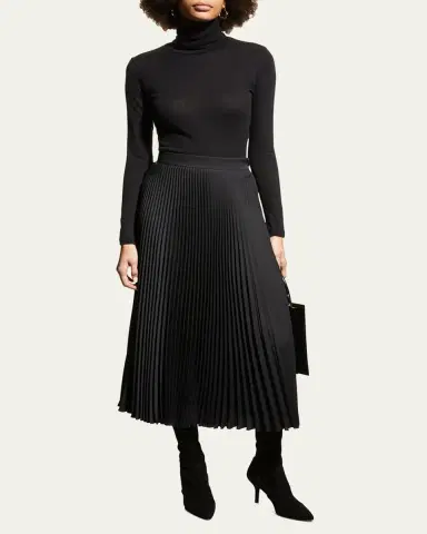 MAJESTIC FILATURES Cotton-Cashmere Long Sleeve Turtleneck Top | Thumbnail 2 MAJESTIC FILATURES Cotton-Cashmere Long Sleeve Turtleneck Top | Thumbnail 2