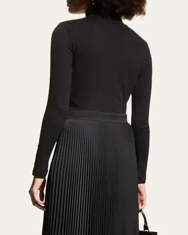 MAJESTIC FILATURES Cotton-Cashmere Long Sleeve Turtleneck Top | Thumbnail 3 MAJESTIC FILATURES Cotton-Cashmere Long Sleeve Turtleneck Top | Thumbnail 3