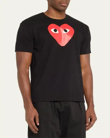 Comme des Garçons Men's Big Heart Short-Sleeve T-Shirt | Thumbnail 4