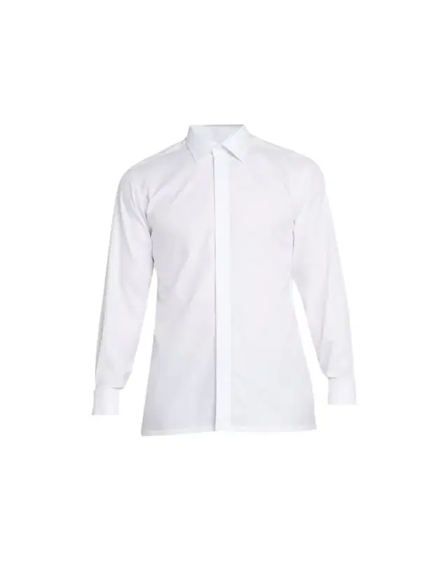 Charvet Men's Slim Fit Covered Placket Dress Shirt