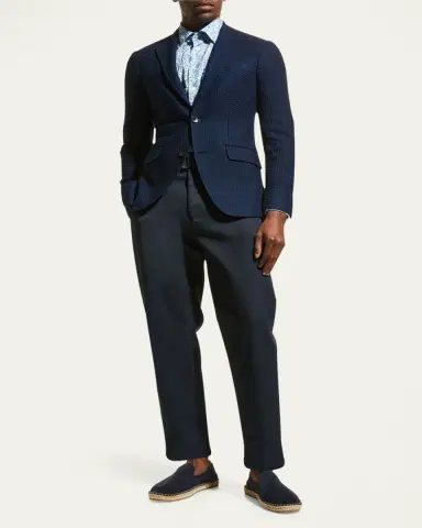 Etro Men's Basic Knit Blazer | Thumbnail 6