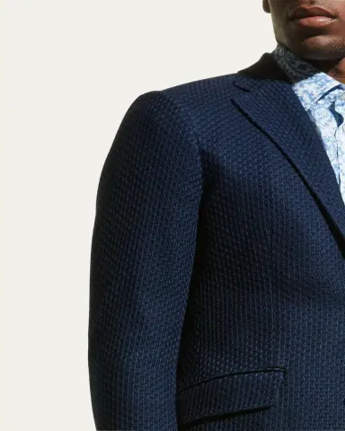 Etro Men's Basic Knit Blazer | Thumbnail 9