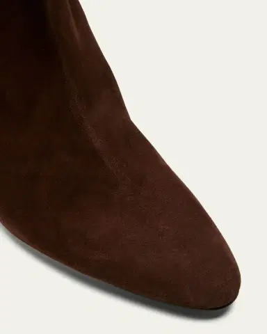Manolo Blahnik Rosie Suede Zip Ankle Booties | Thumbnail 5