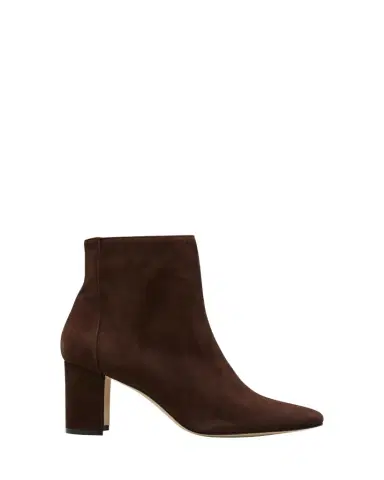 Manolo Blahnik Rosie Suede Zip Ankle Booties | Thumbnail 1