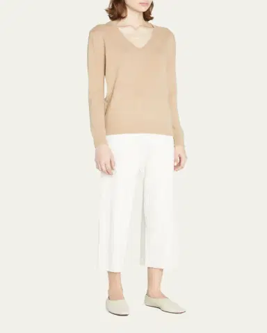 Vince Weekend V-Neck Cashmere Pullover Sweater | Thumbnail 6