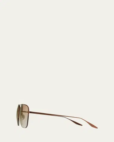 BARTON PERREIRA Chevalier Semi-Rimless Metal Aviator Sunglasses | Thumbnail 3 BARTON PERREIRA Chevalier Semi-Rimless Metal Aviator Sunglasses | Thumbnail 3