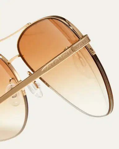 BARTON PERREIRA Chevalier Semi-Rimless Metal Aviator Sunglasses | Thumbnail 6 BARTON PERREIRA Chevalier Semi-Rimless Metal Aviator Sunglasses | Thumbnail 6