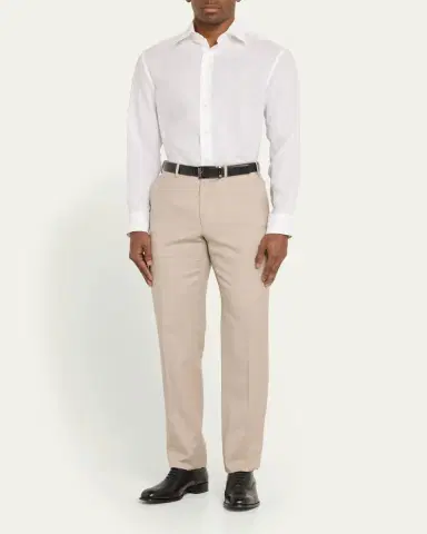 Brioni Men's Solid Linen Sport Shirt | Thumbnail 6