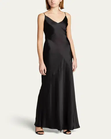 L'Agence Serita Silk Maxi Dress | Thumbnail 3 L'Agence Serita Silk Maxi Dress | Thumbnail 3