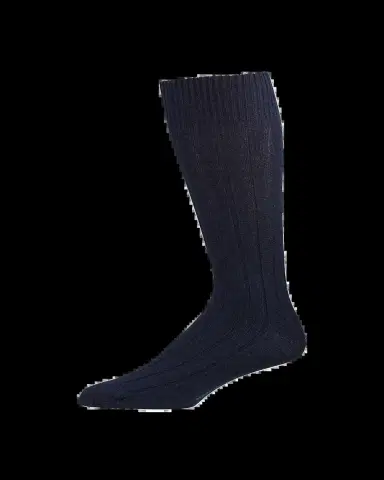 Marcoliani Men's Ribbed Cashmere Dress Socks | Thumbnail 2