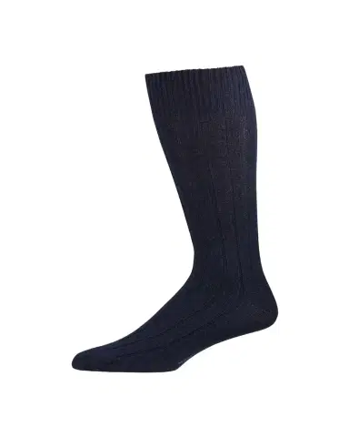 Marcoliani Men's Ribbed Cashmere Dress Socks | Thumbnail 1