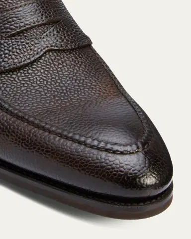 Bontoni Men's Principe Grain Loafer Pebble Rubber Sole | Thumbnail 5