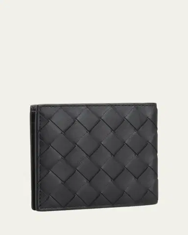 Bottega Veneta Men's Intrecciato Leather Bifold Wallet | Thumbnail 3