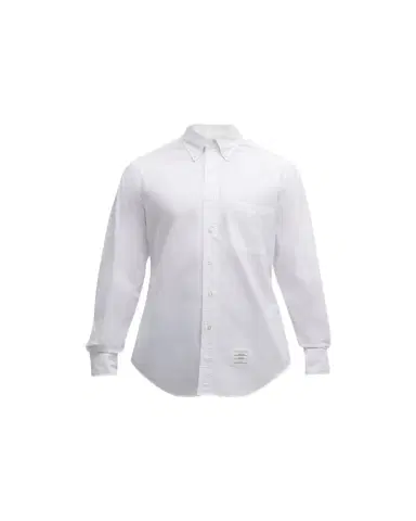 Thom Browne Men's Classic Sport Shirt w/ Stripes | Thumbnail 1