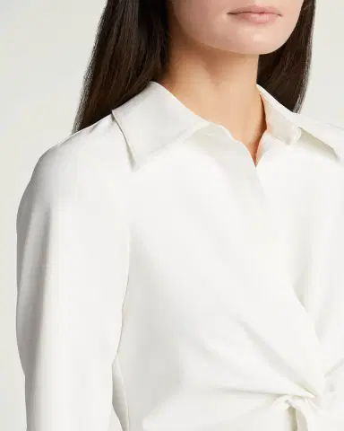 Cinq à Sept McKenna Long-Sleeve Collared Top | Thumbnail 5 Cinq à Sept McKenna Long-Sleeve Collared Top | Thumbnail 5