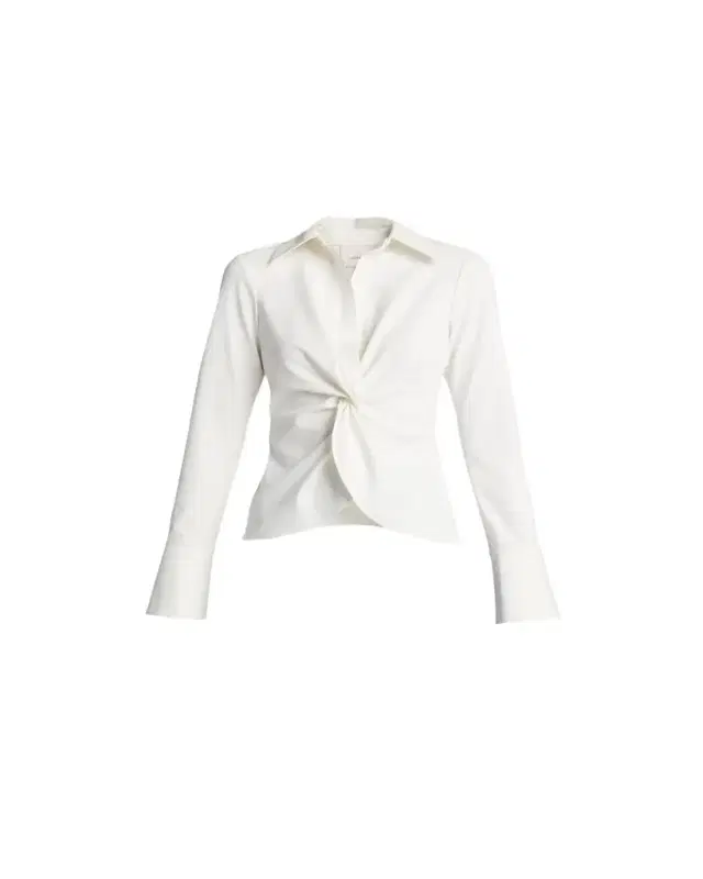 McKenna Long-Sleeve Collared Top
