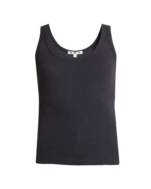 AMO Denim Scoop-Neck Layering Tank