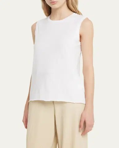 Nili Lotan Cotton Muscle Tee | Thumbnail 4