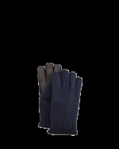 Bergdorf Goodman Men's Cashmere Jersey Gloves w/ Deerskin Palms | Thumbnail 2