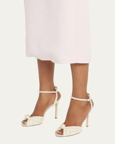 Jimmy Choo Sacora Faux Pearl Sandals | Thumbnail 2