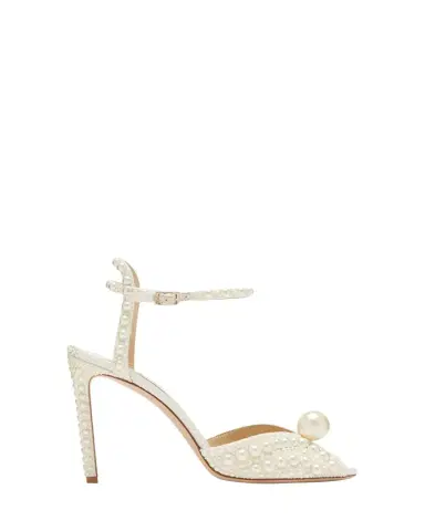 Jimmy Choo Sacora Faux Pearl Sandals | Thumbnail 1