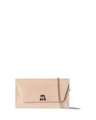 Akris Anouk Lizard-Print Clutch Bag w/ Chain | Thumbnail 1 Akris Anouk Lizard-Print Clutch Bag w/ Chain | Thumbnail 1