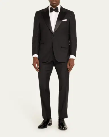 Kiton Men's Peak Wool Tuxedo | Thumbnail 2