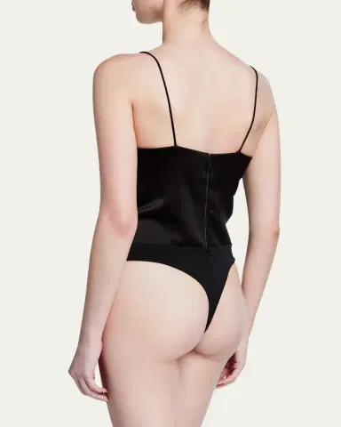 Alice + Olivia Harmon Satin Bodysuit | Thumbnail 3 Alice + Olivia Harmon Satin Bodysuit | Thumbnail 3