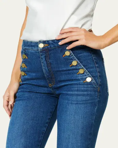 Ramy Brook Helena Mid-Rise Flare Jeans | Thumbnail 4