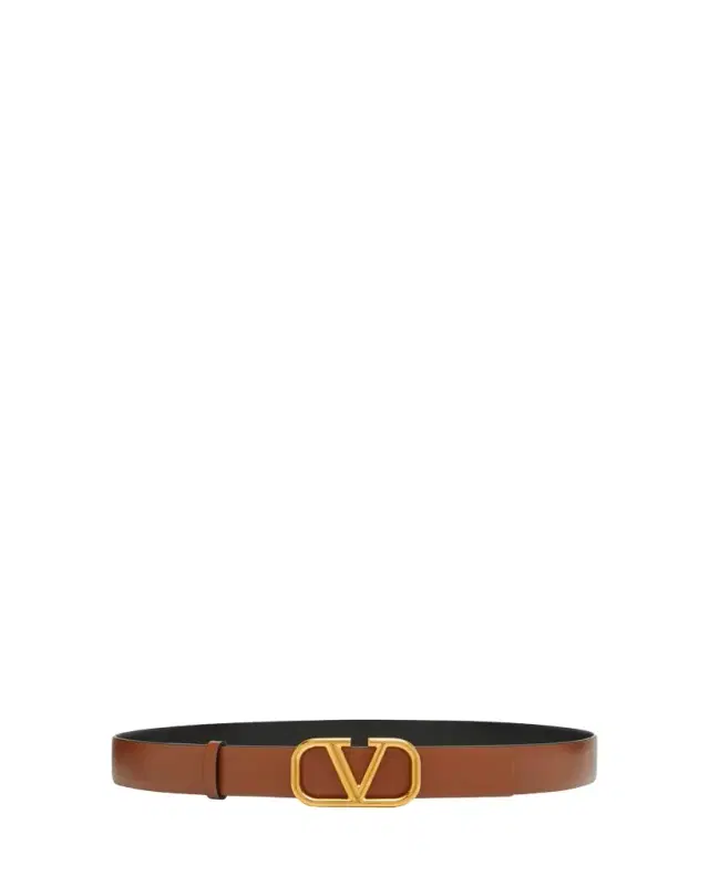 VLogo Reversible Leather Belt, 30mm
