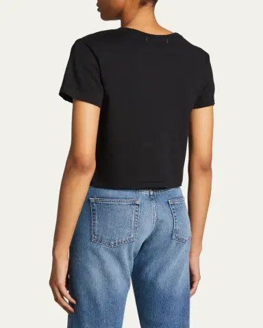 AMO Denim Babe Cropped Crewneck Tee | Thumbnail 3 AMO Denim Babe Cropped Crewneck Tee | Thumbnail 3