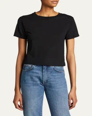 AMO Denim Babe Cropped Crewneck Tee | Thumbnail 4 AMO Denim Babe Cropped Crewneck Tee | Thumbnail 4