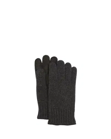 Bergdorf Goodman Men's Cashmere Jersey Gloves w/ Deerskin Palms | Thumbnail 1